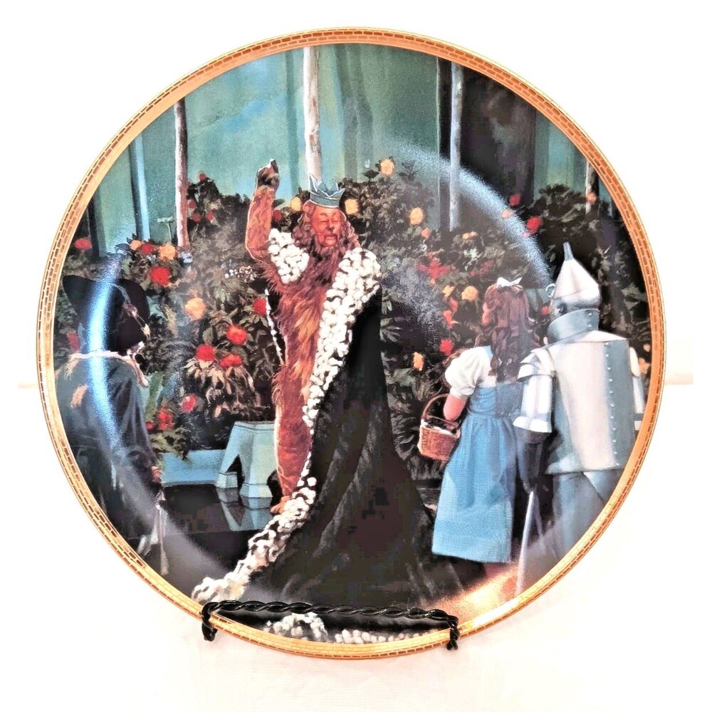 The Wizard of Oz - If I Were King Of The Forest- 50th Anniversary Plate Hamilton